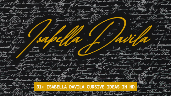Isabella Davila name signatures